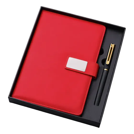 Libreta profesional con bolígrafo en caja de regalo