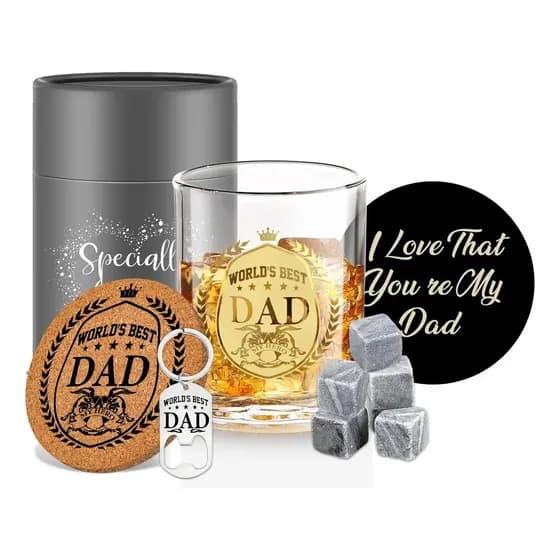 Set de vasos de whisky de vidrio